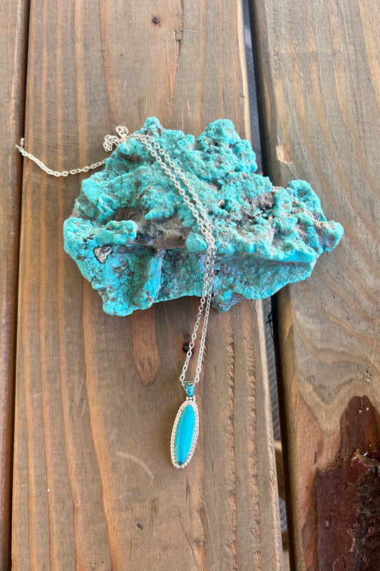 Cloud Mountain Turquoise Pendant