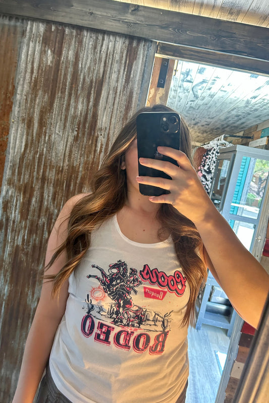 Pink Coors Rodeo Tank Top