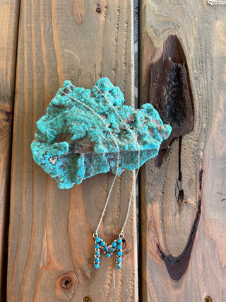 FOREVER PIECE ❖ Authentic Turquoise Initial Necklace