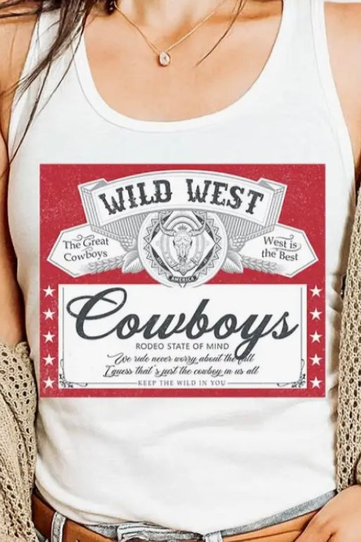 Wild West Cowboy Tank Top