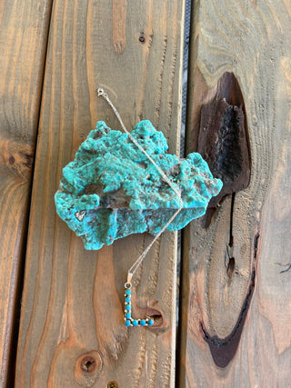 FOREVER PIECE ❖ Authentic Turquoise Initial Necklace
