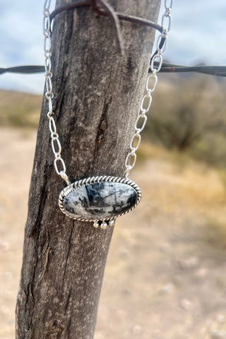 BLACK + WHITE ❖ White Buffalo Necklace