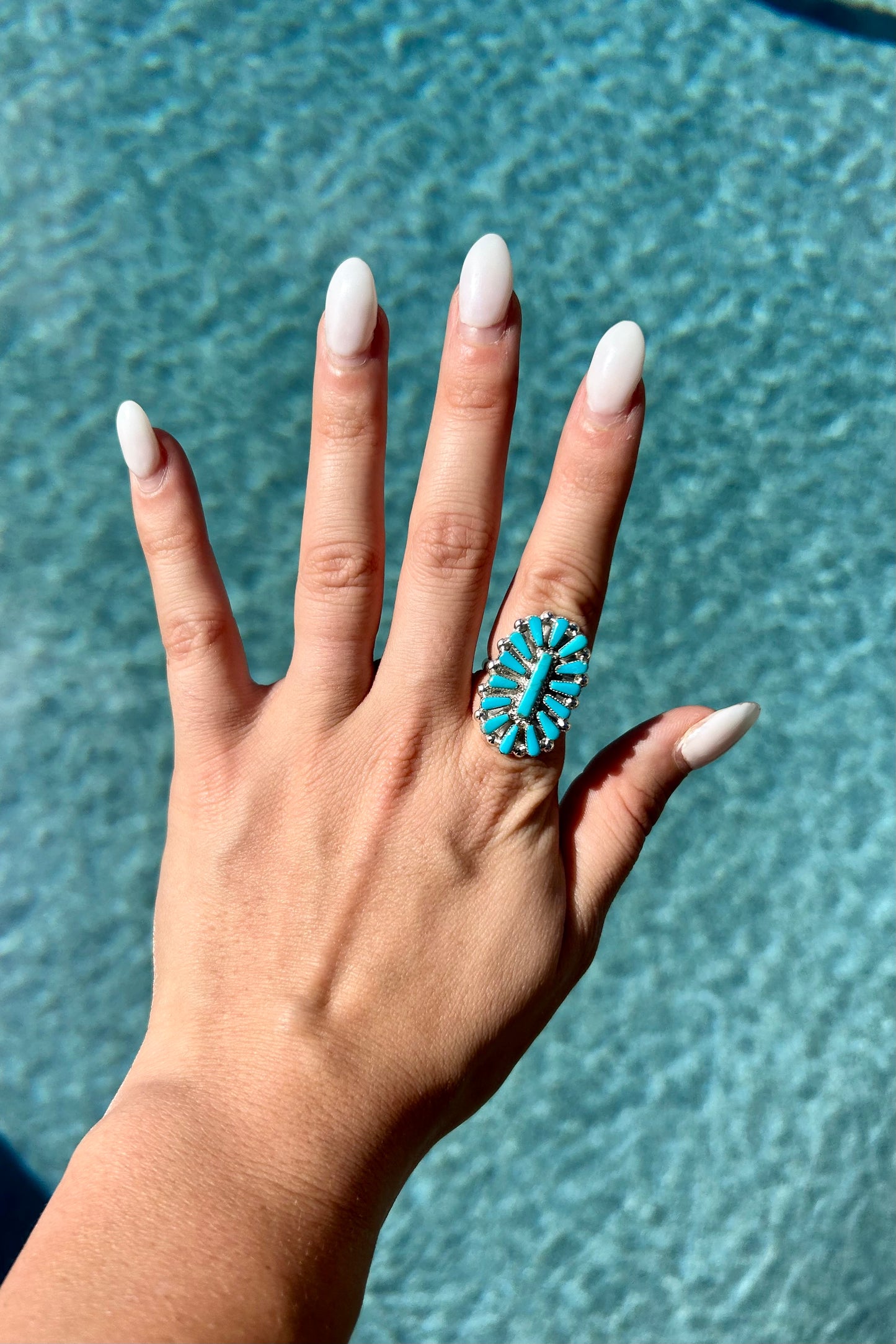 Turquoise Cluster Ring