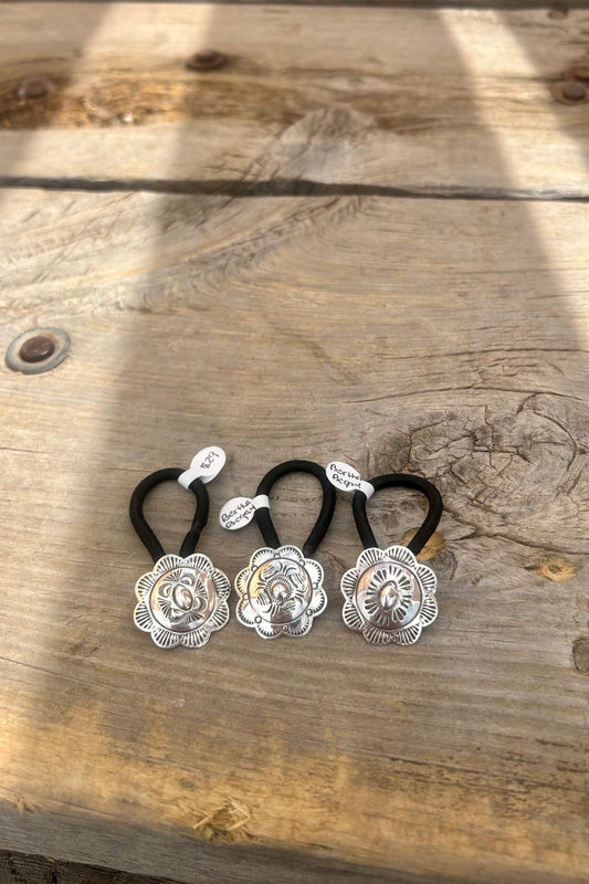 Silver Hair Ties