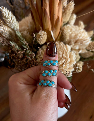 TURQUOISE KISSES ❖ Turquoise Stacker Ring
