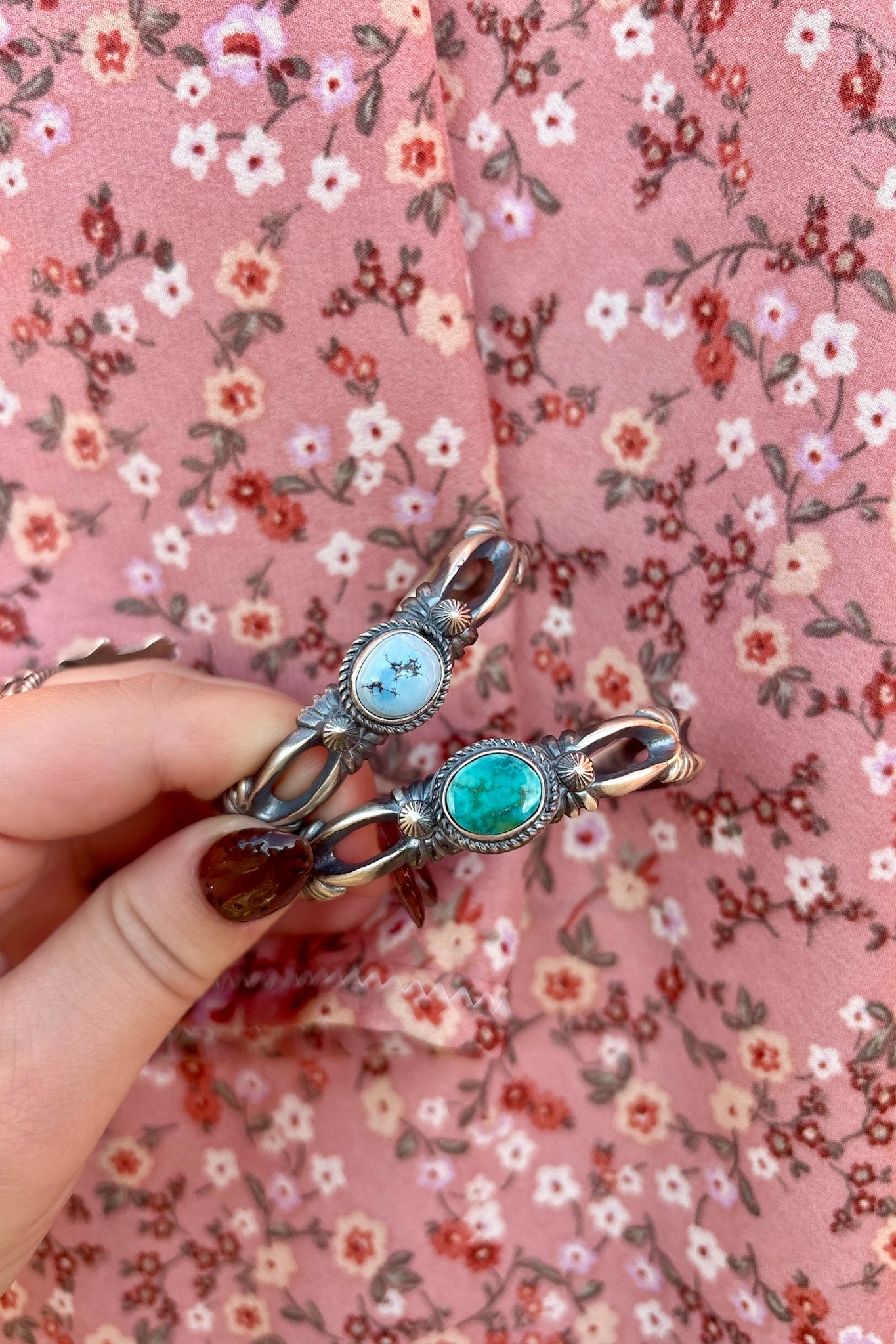 SILVER & STONE ❖ Turquoise Sterling Silver Cuffs