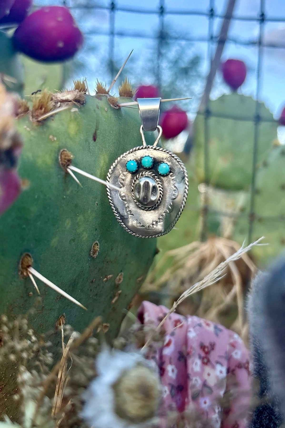 HATS OFF ❖ Sterling Silver Cowboy Hat Pendant