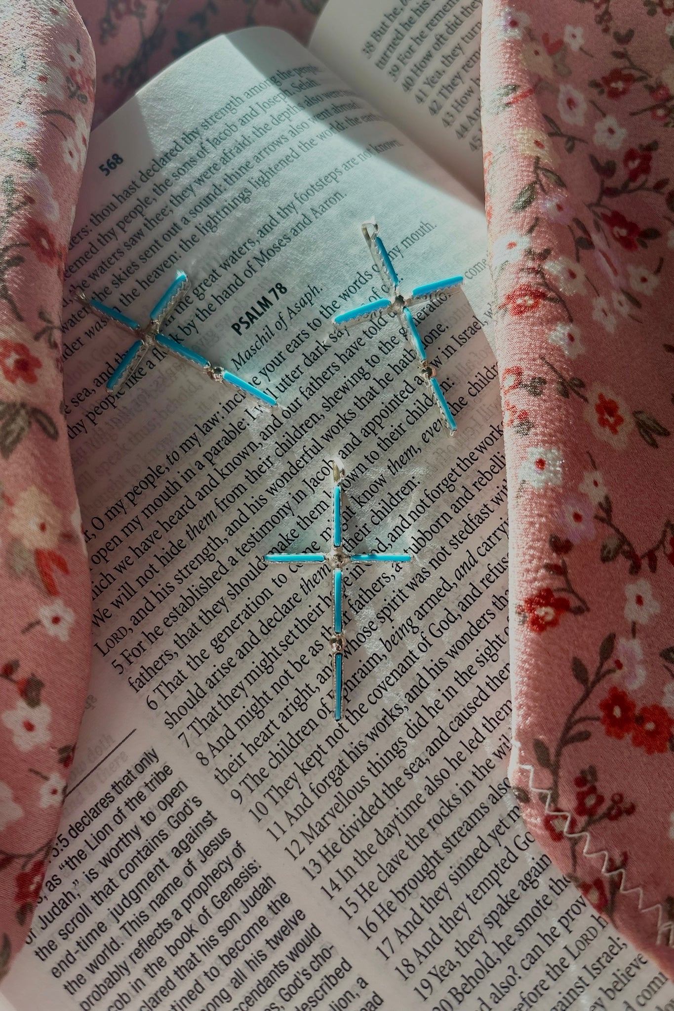 GRACE IN TURQUOISE ❖ Zuni Cross Earrings