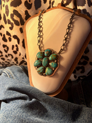 DESERT HEIRLOOM ❖ Turquoise Cluster Necklace