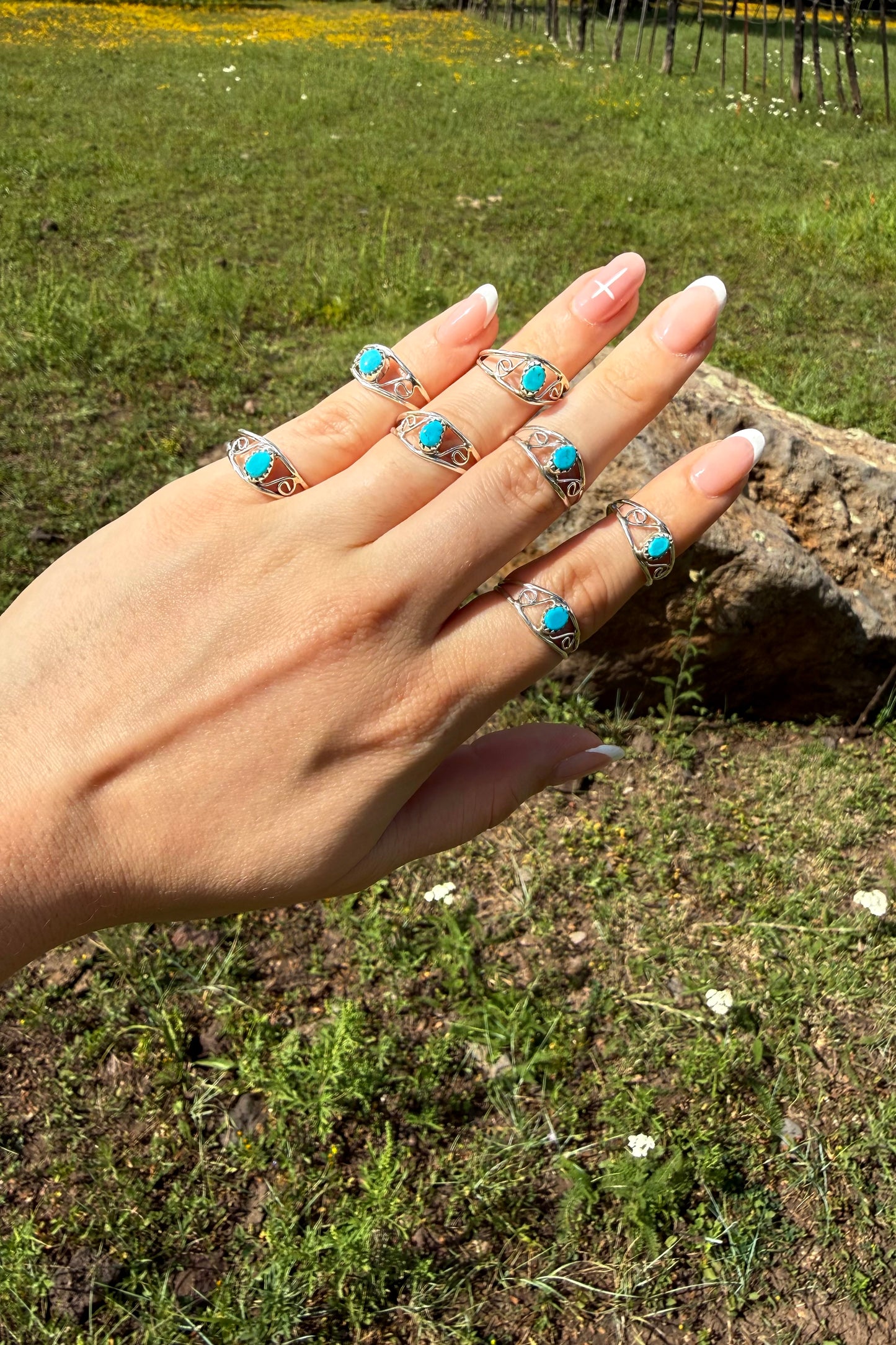 DAINTY DARLING ❖ Turquoise Sterling Silver Ring