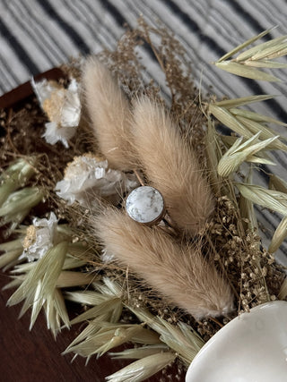 SNOW KISSED ❖ White Buffalo Ring