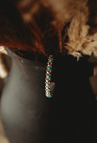 TURQUOISE BLOOM ❖ Sterling Silver Cuff