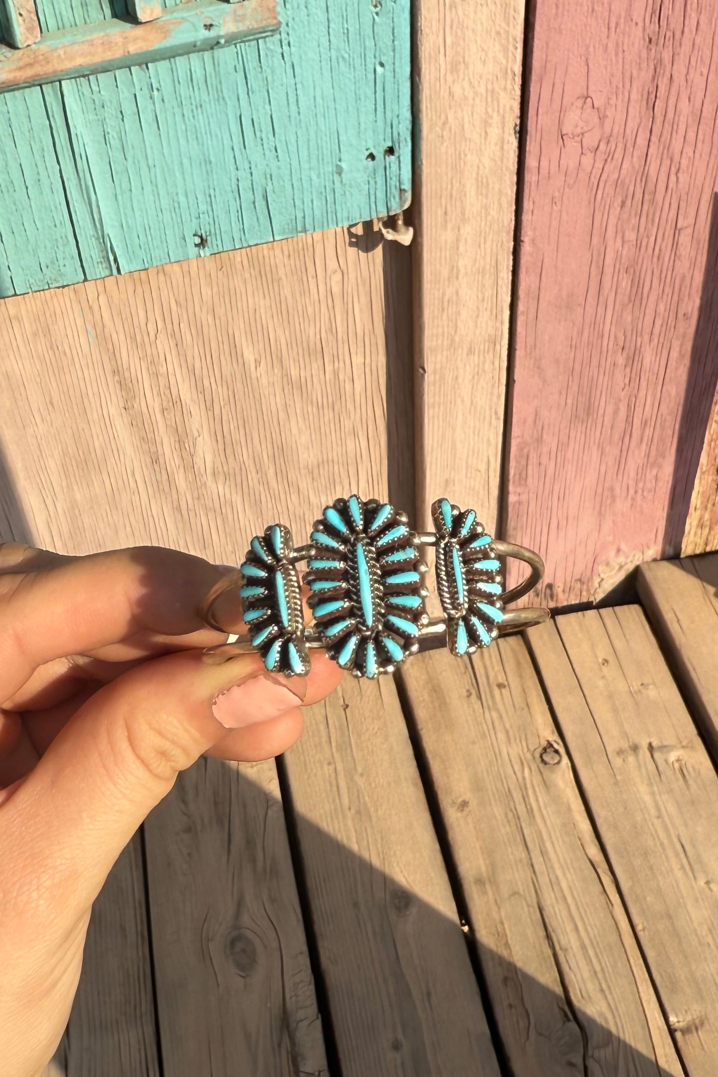 Turquoise Cluster Cuff