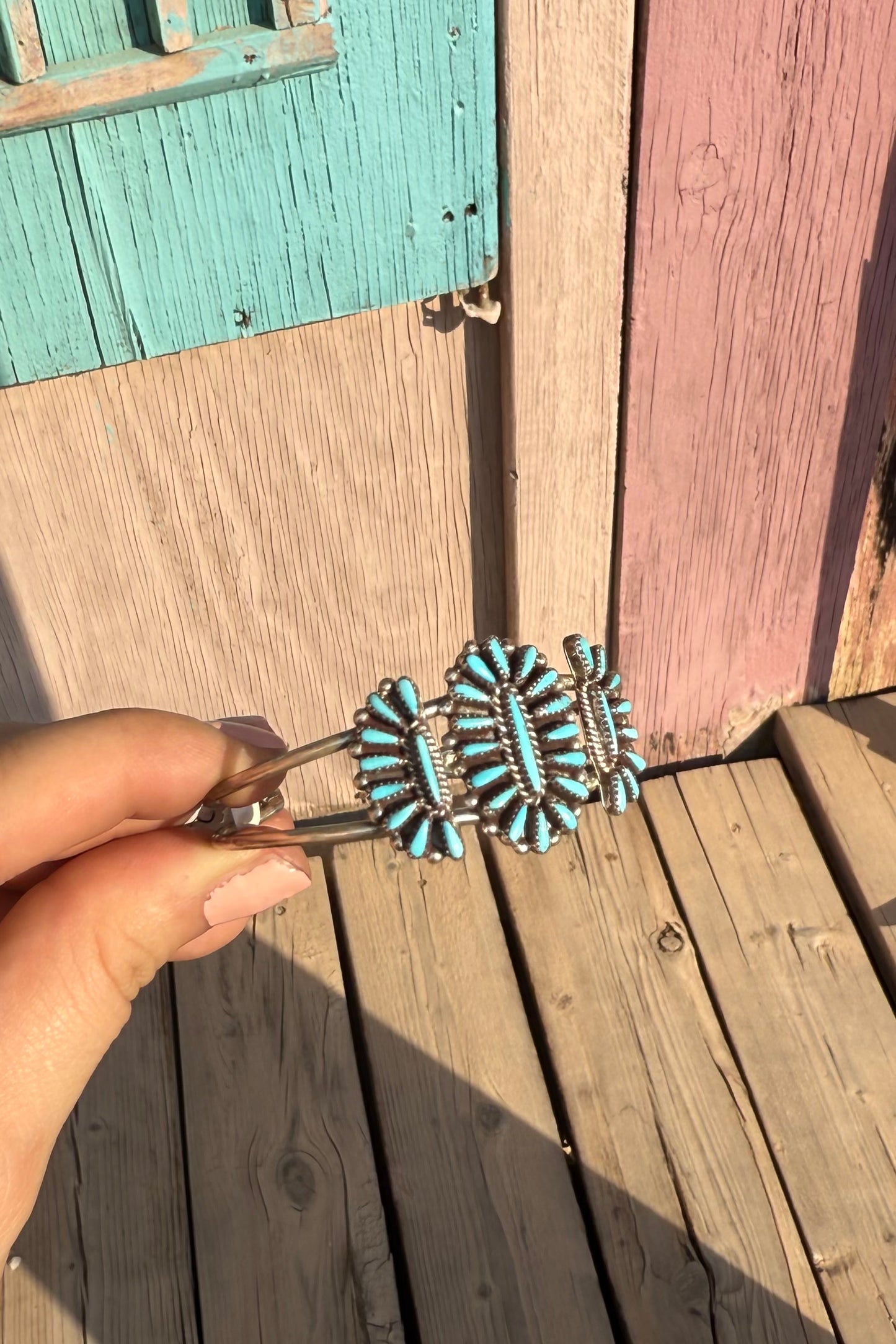 Turquoise Cluster Cuff