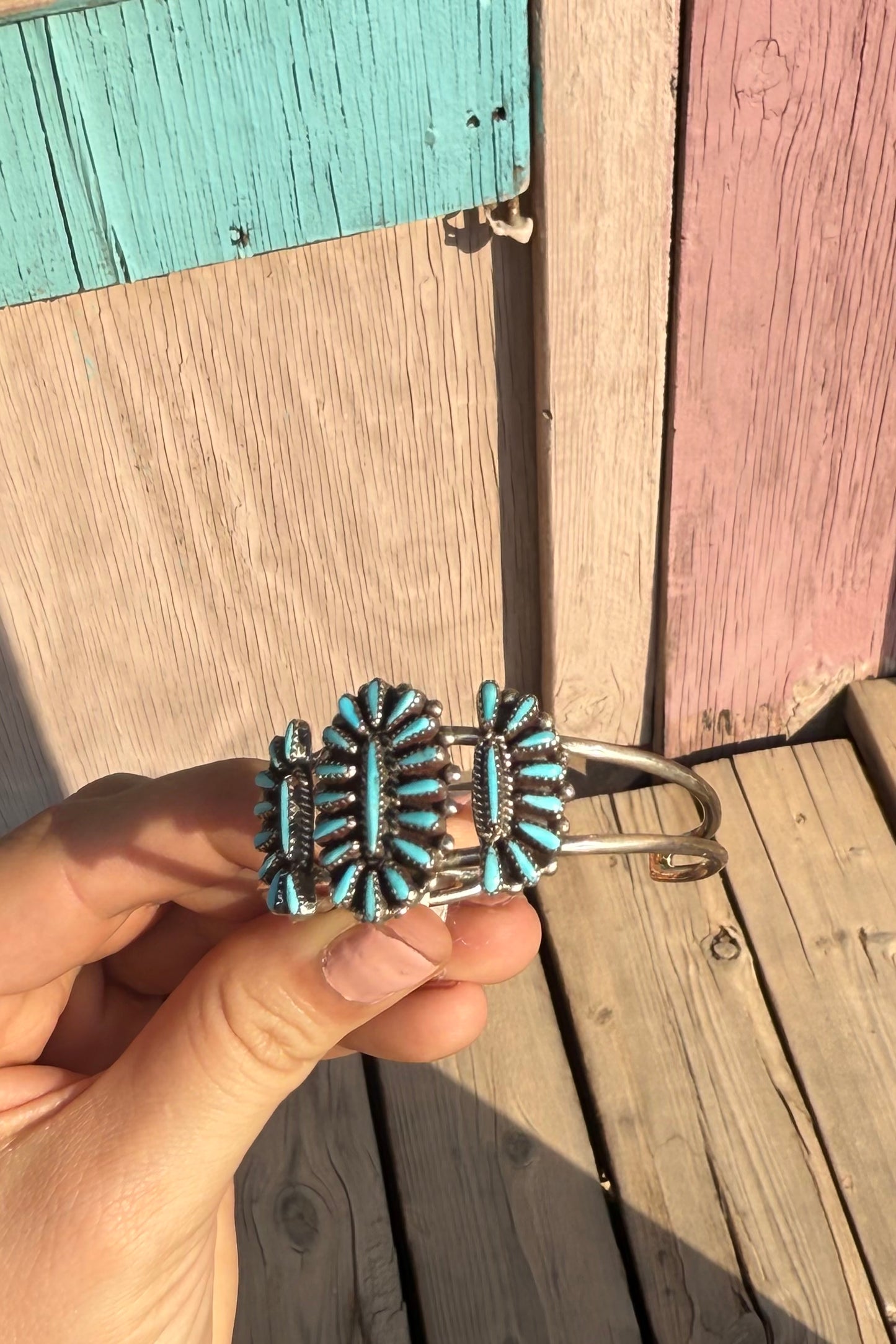 Turquoise Cluster Cuff