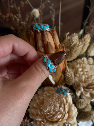 BLUE MESA ❖ Geometric Cluster Ring