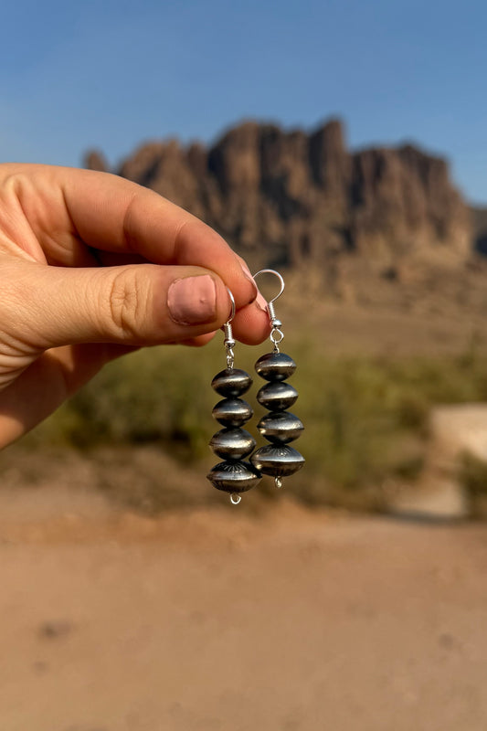 Navajo Pearl Earrings By Angeline