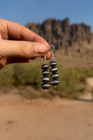 THE LEGACY ❖ Navajo Pearl Earrings By Angeline