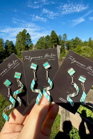 WILD WIND ❖ Spiral Inlay Earrings