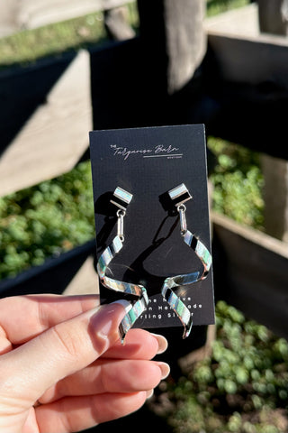 MOONLIT SPIRAL ❖ Multicolor Inlay Dangle Earrings