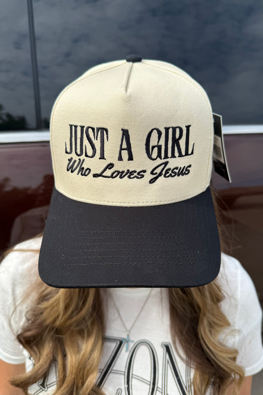 Just A Girl Who Loves Jesus Trucker Hat