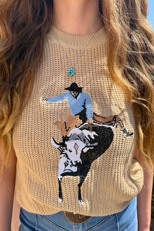 Dusty Trail Embroidered Sweater