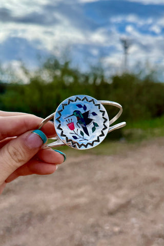 WINGED BEAUTY ❖ Hummingbird Cuff By Raymond