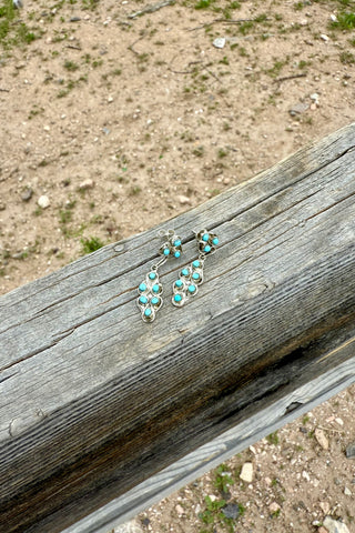 LITTLE TREASURES ❖ Turquoise Dangle Earrings