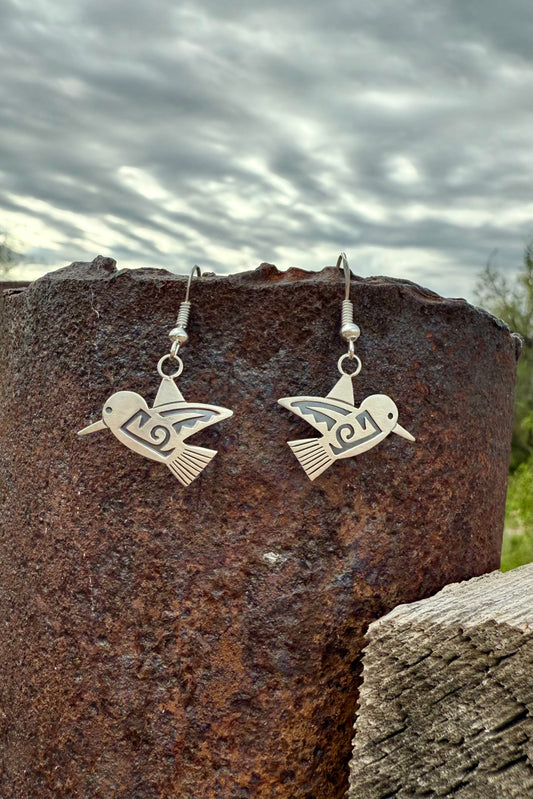Hummingbird Silver Earrings
