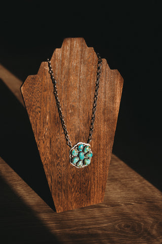 DESERT HEIRLOOM ❖ Turquoise Cluster Necklace