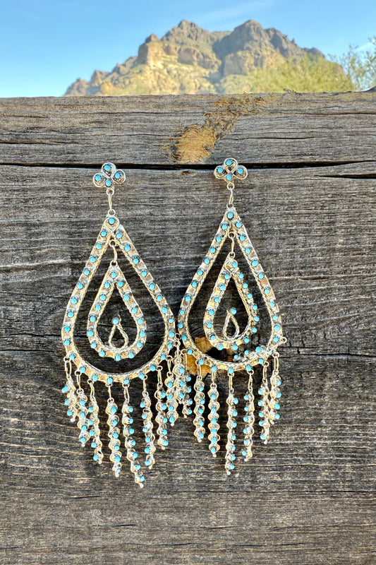 Zuni Dangle Statement Earrings