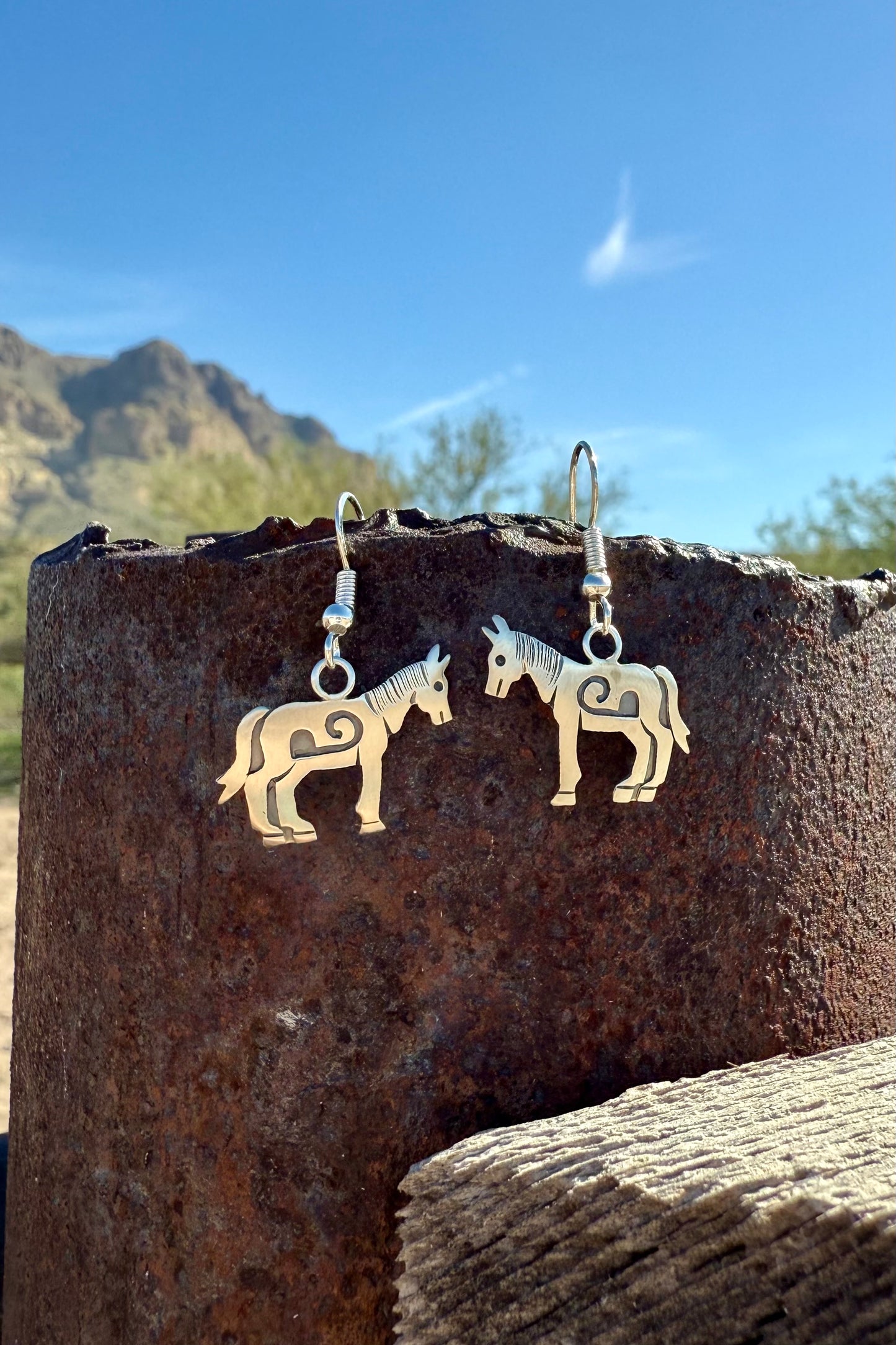Silver Horse Earrings