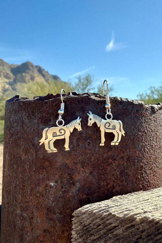Silver Horse Earrings