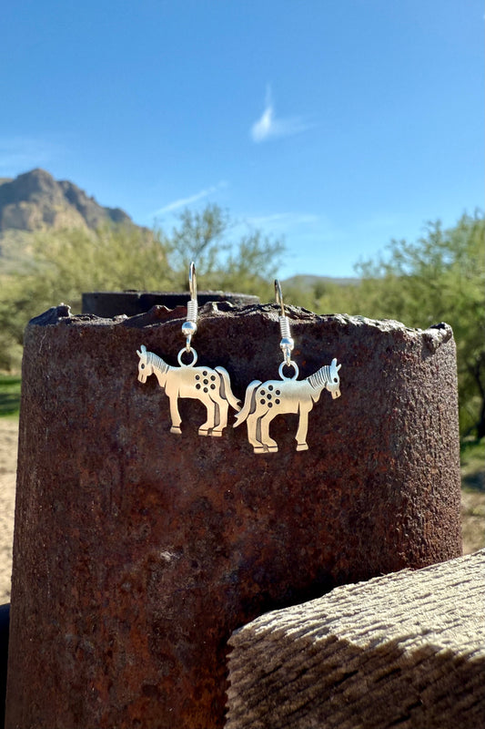 Silver Horse Earrings