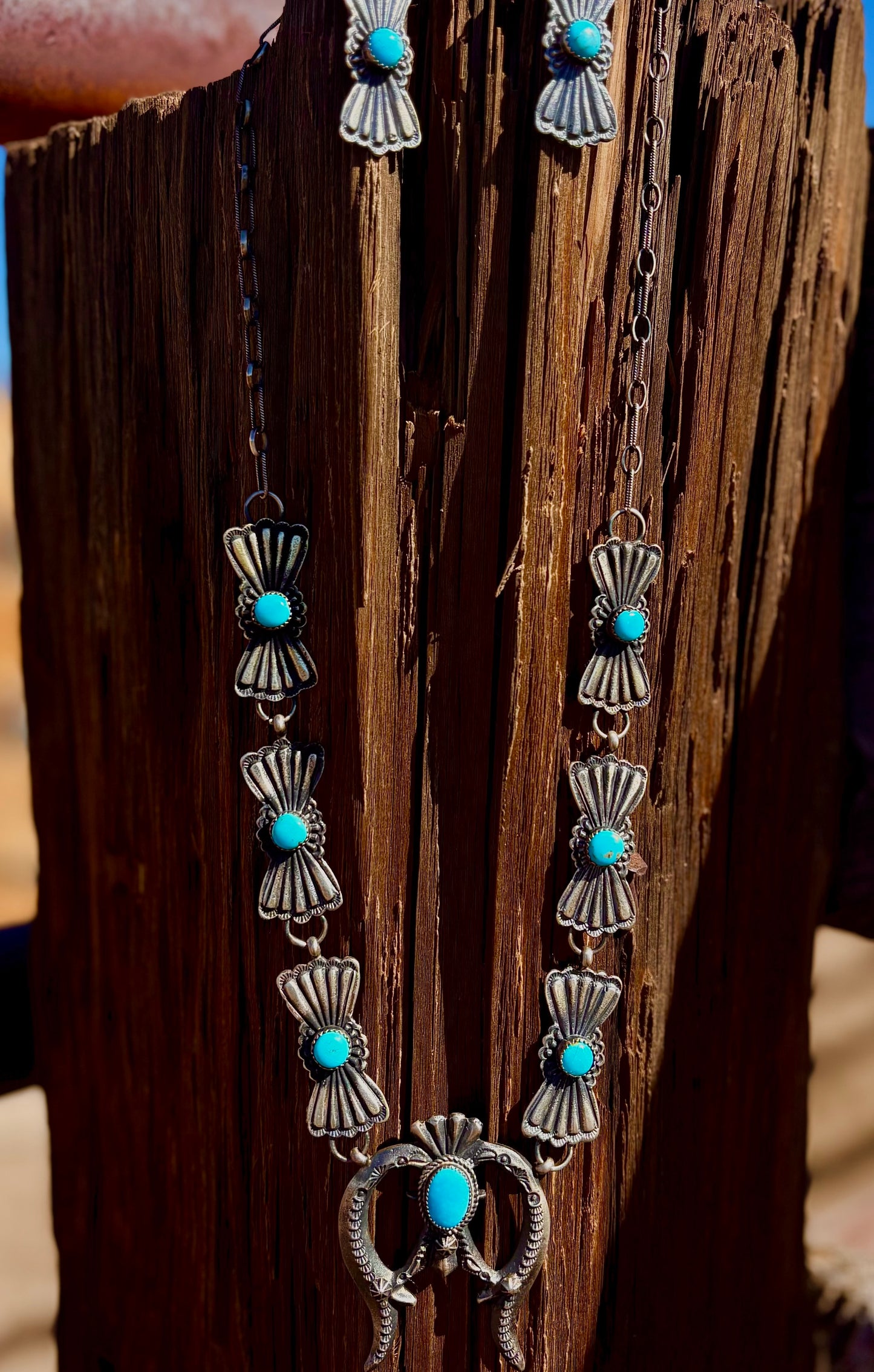 Turquoise Squash Blossom