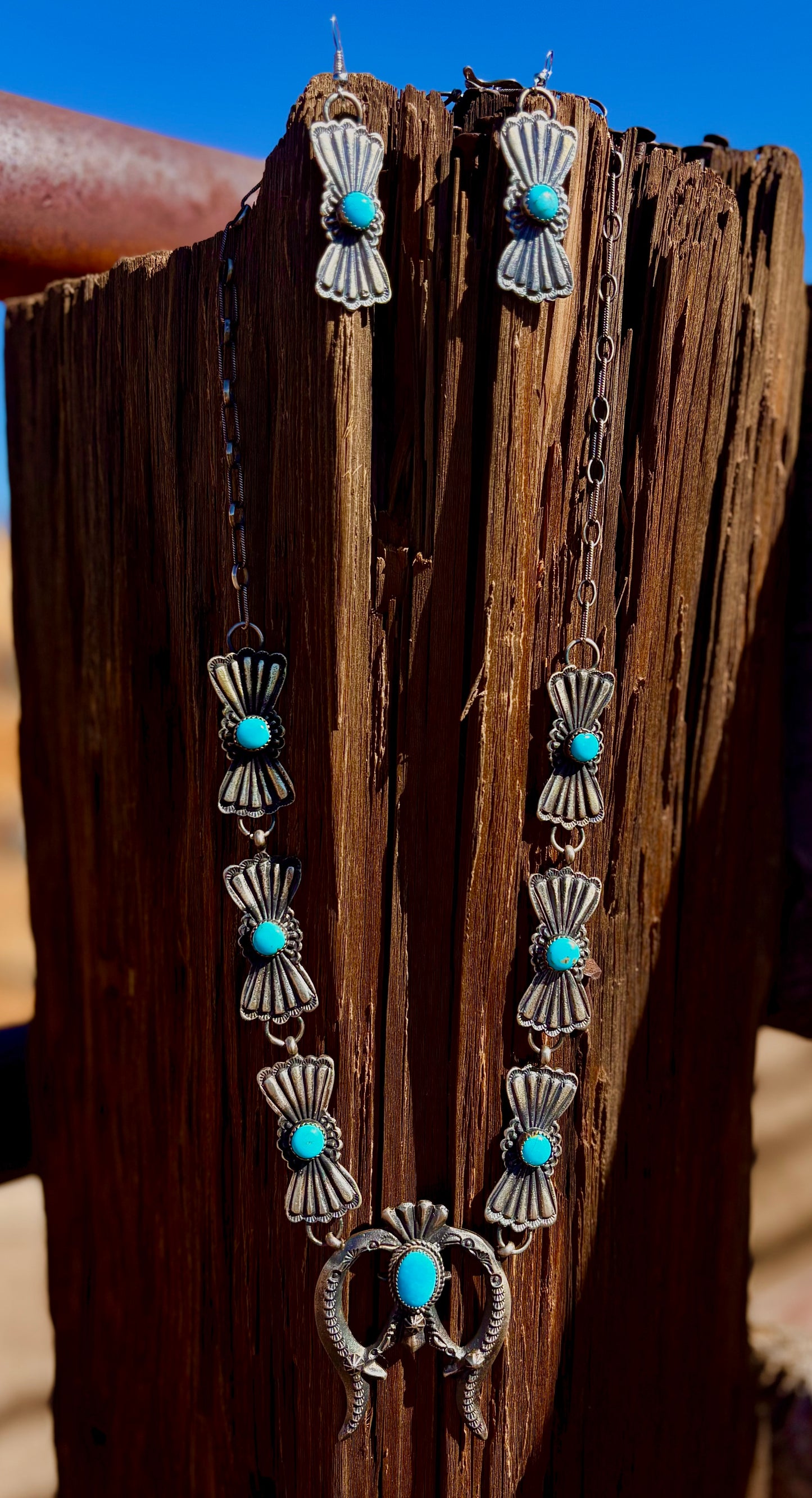 Turquoise Squash Blossom