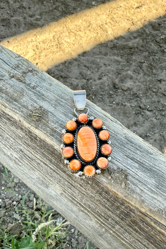 Spiny Oyster cluster pendant