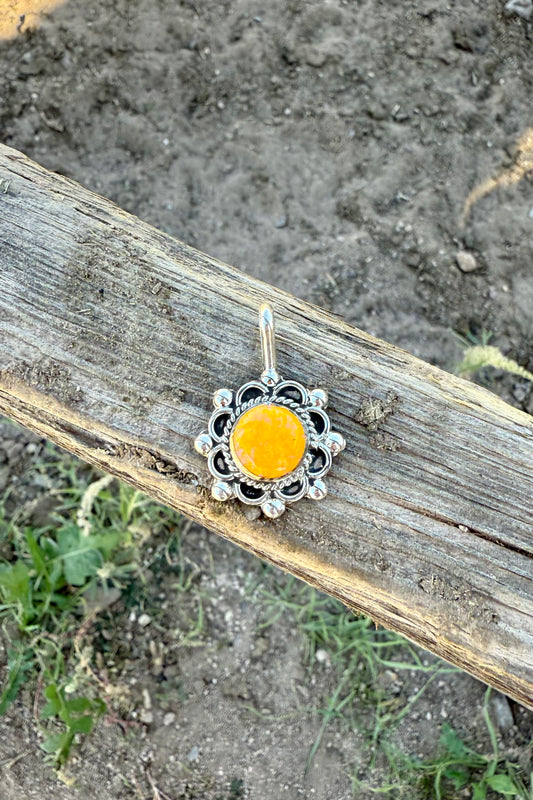 Orange opal pendant