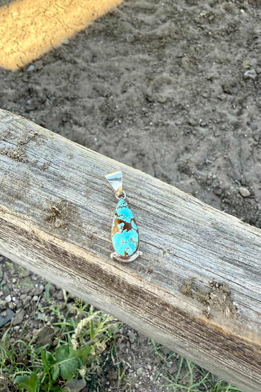 #8 turquoise pendant