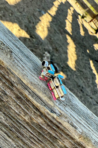 FAITHFUL ❖ Pink/ Blue Opal cross Pendant