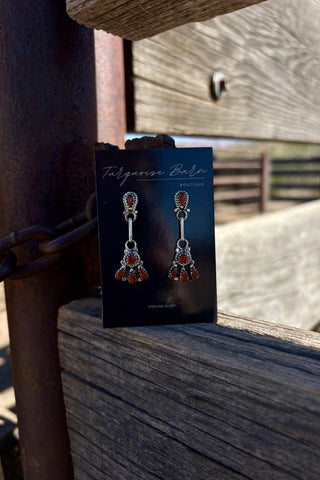 DESERT COLOR ❖ Coral dangle studs