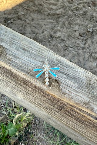 DESERT WINGS ❖ Turquoise Dragonfly Pendant