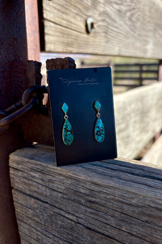 TURQUOISE FAVORITES ❖ Cloud mountain dangle studs