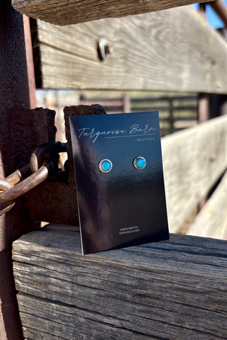 LITTLE TREASURE ❖ Dainty Turquoise studs