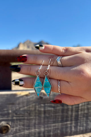 THE PAIR ❖ Dangle Turquoise Earrings