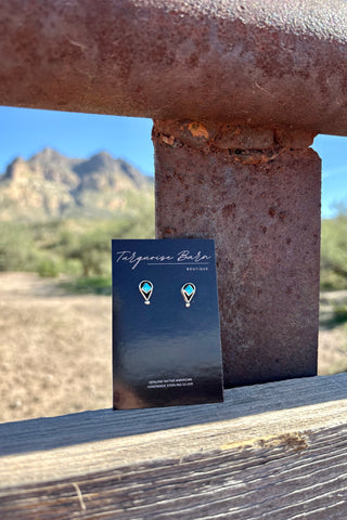 LITTLE TREASURE ❖ Dainty Turquoise studs
