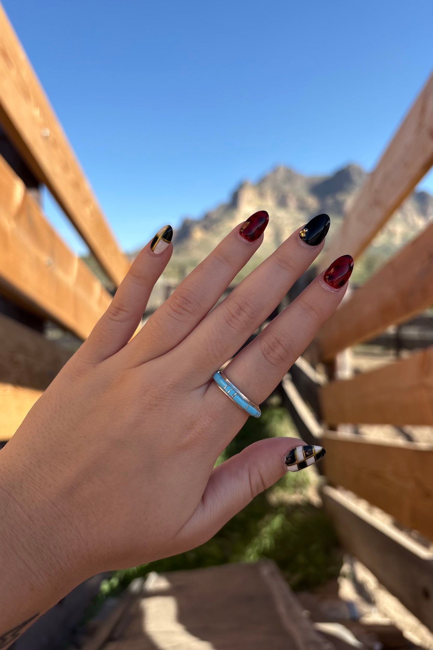 Turquoise inlay band