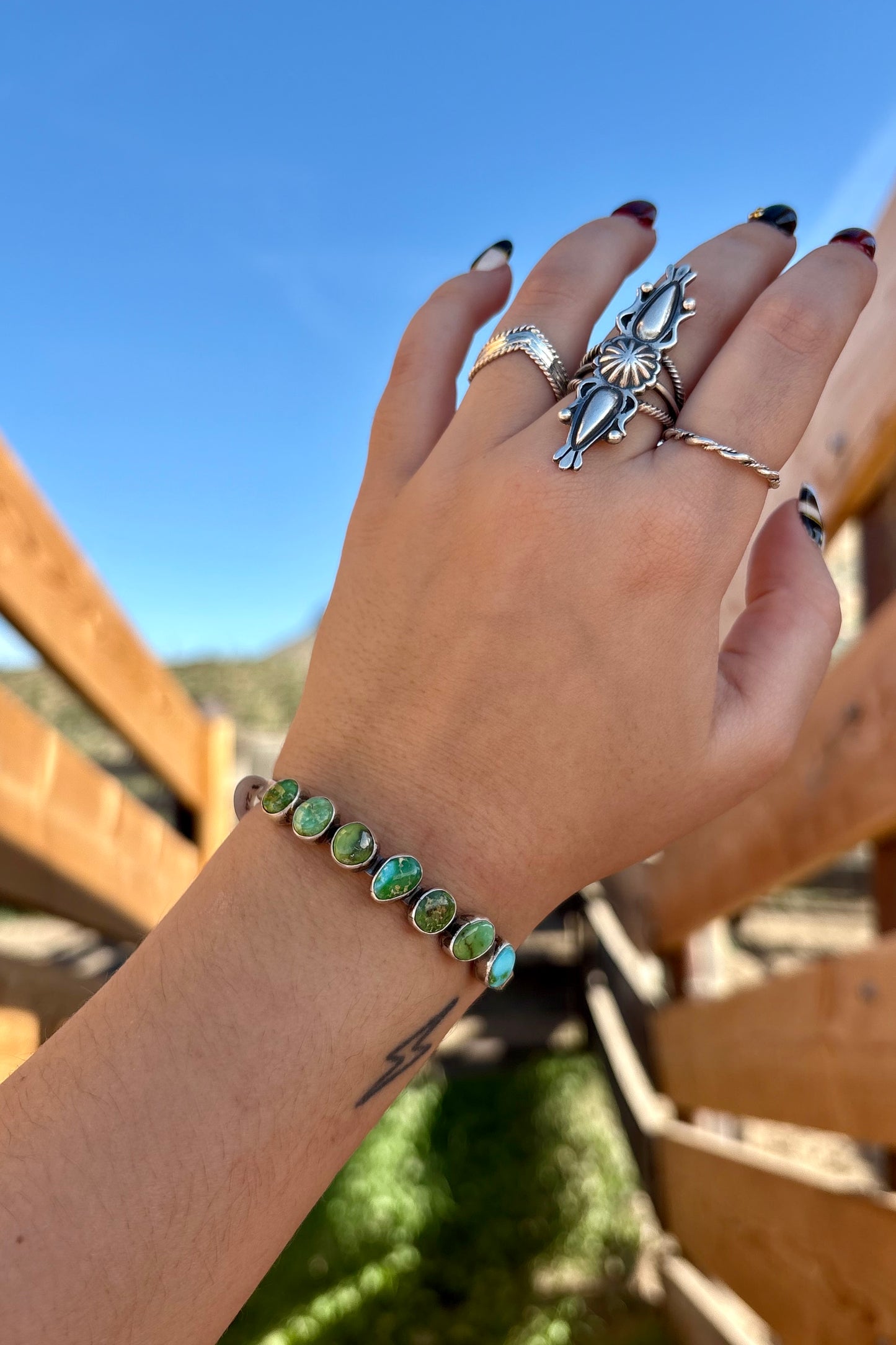 Sonoran gold multi stone cuff