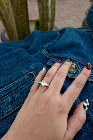 THE KEEPSAKE ❖ Turquoise Wedding Ring