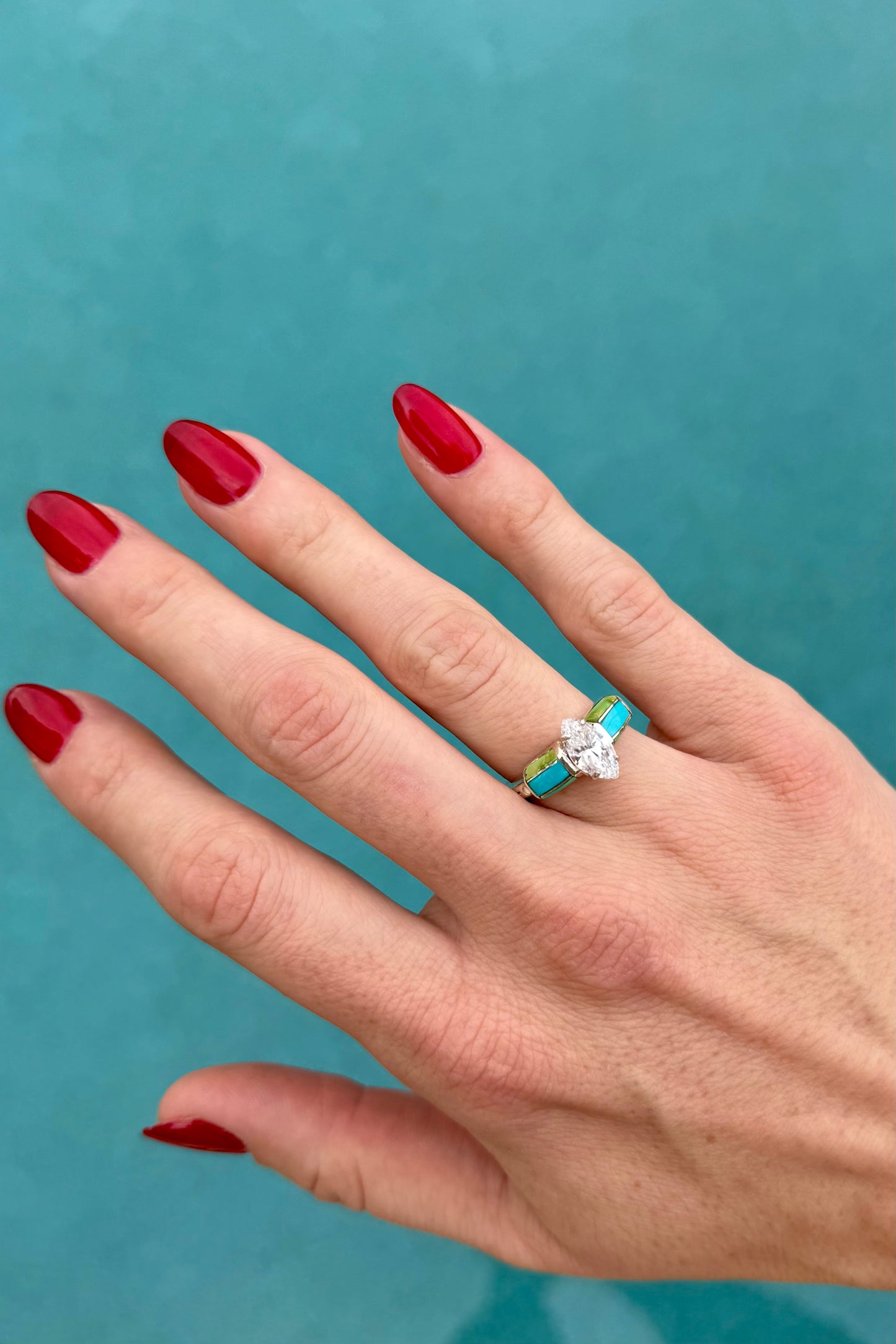 Turquoise & Sonoran Wedding Ring